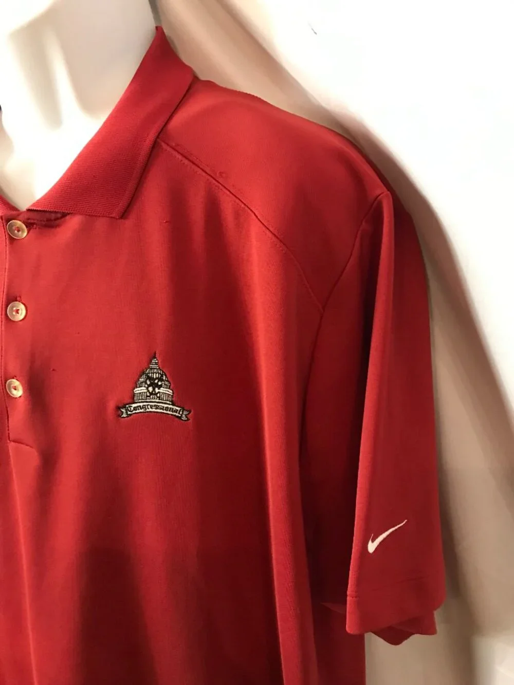 Nike AT&T National Congressional Golf Club Athletic Sport Cut Polo Shirt